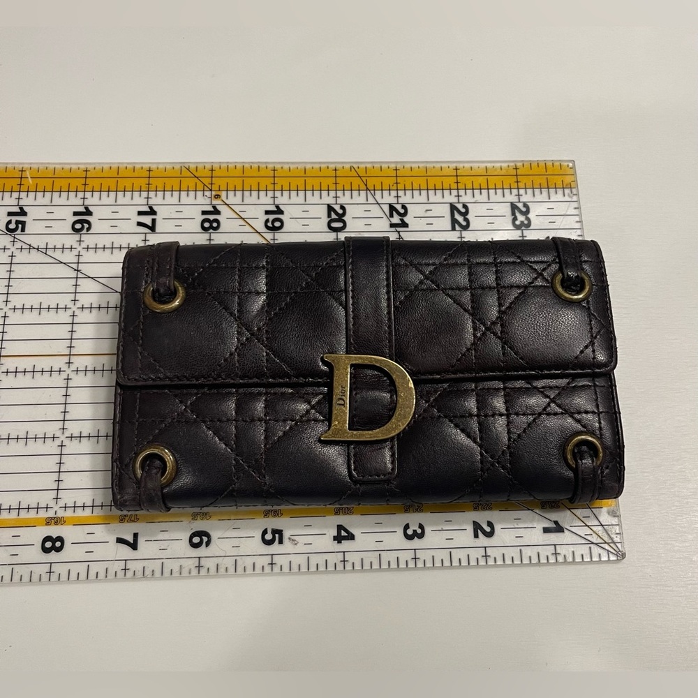 Dior cannage long wallet